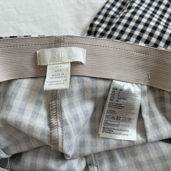 Checkered H&M pants - NWOT - Picture 2 of 2